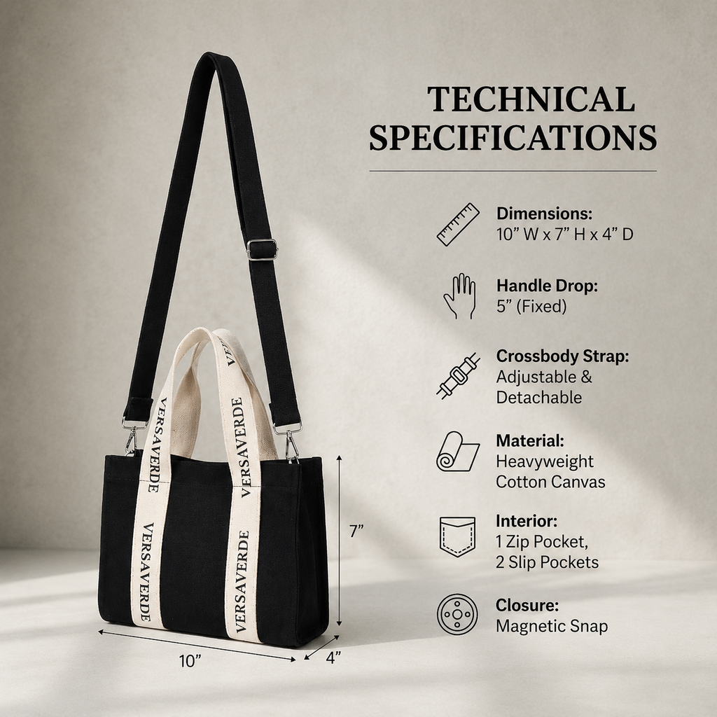 Studio Mini Canvas Tote