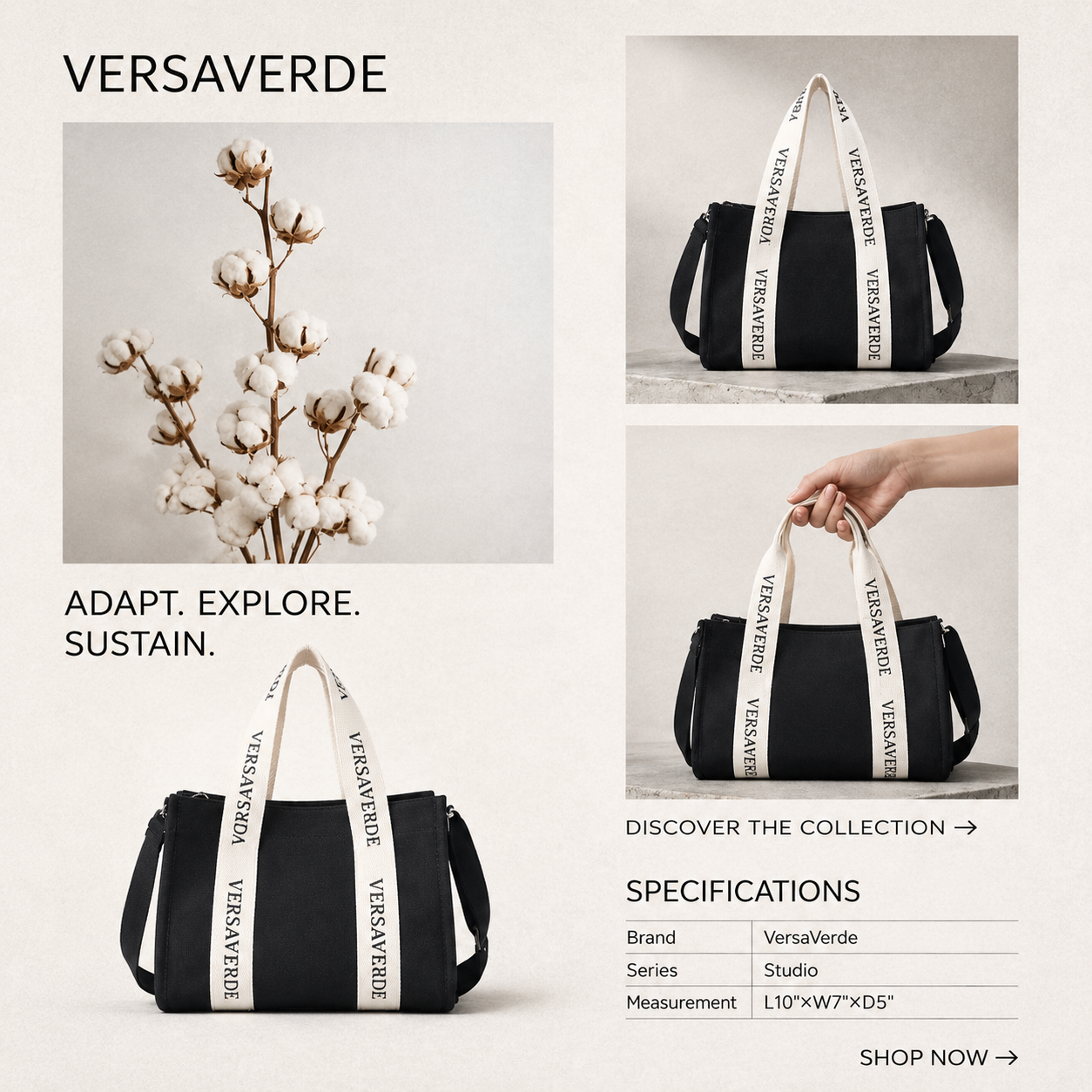 Studio Mini Canvas Tote