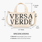 Signature Mini Canvas Crossbody Tote