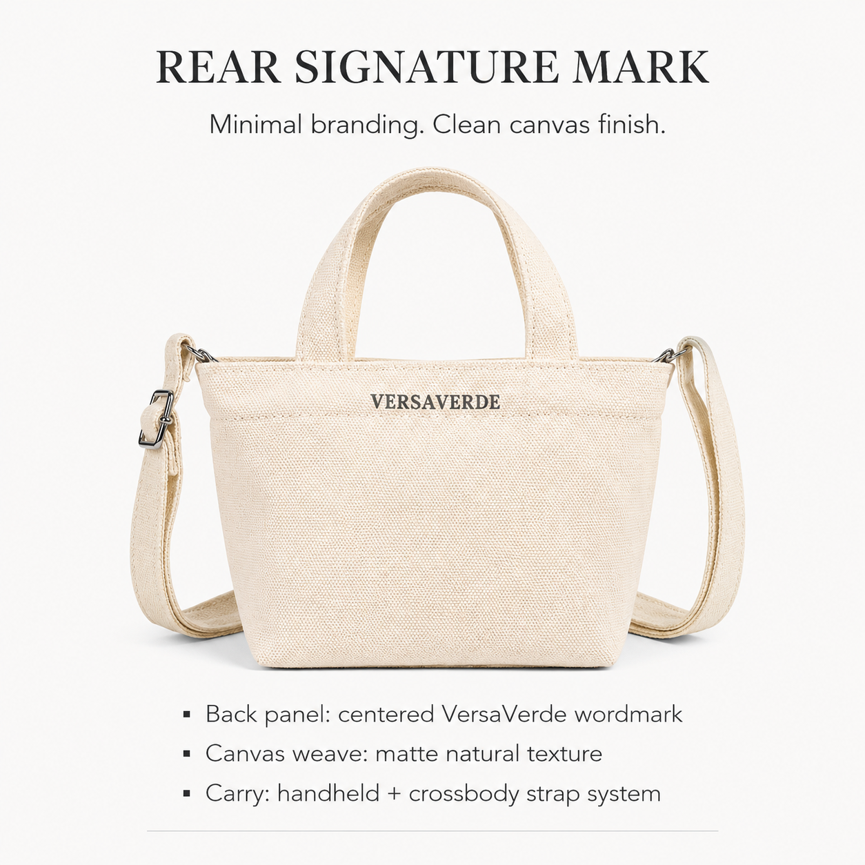 Signature Mini Canvas Crossbody Tote