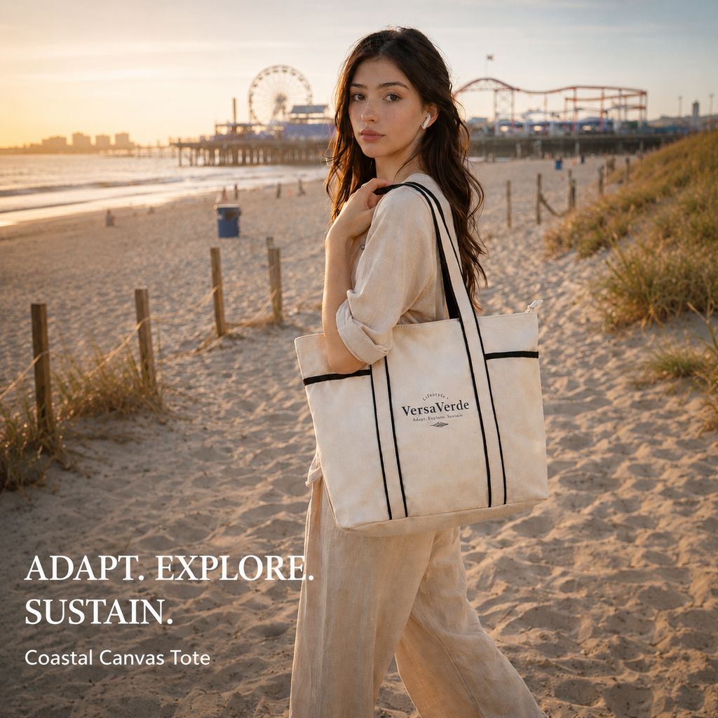 Coastal Day Eco Canvas Tote