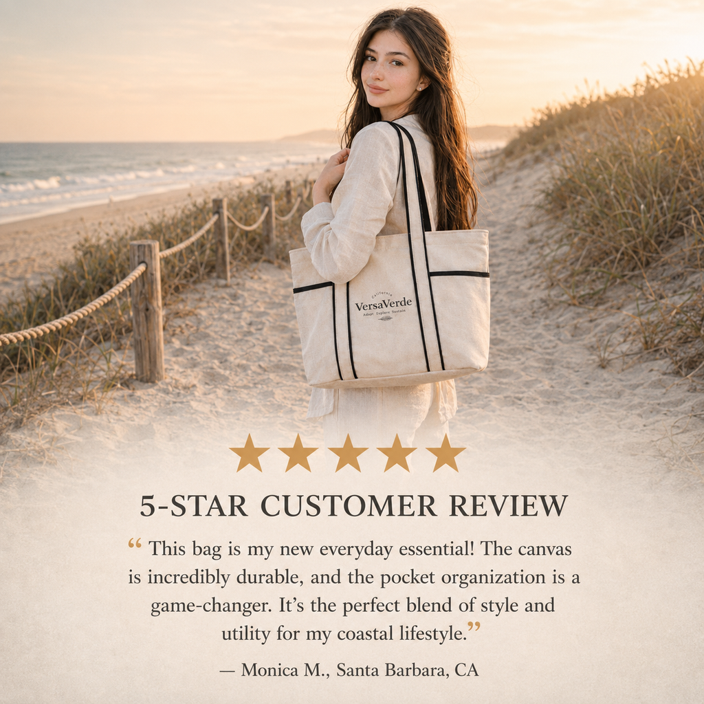 Coastal Day Eco Canvas Tote