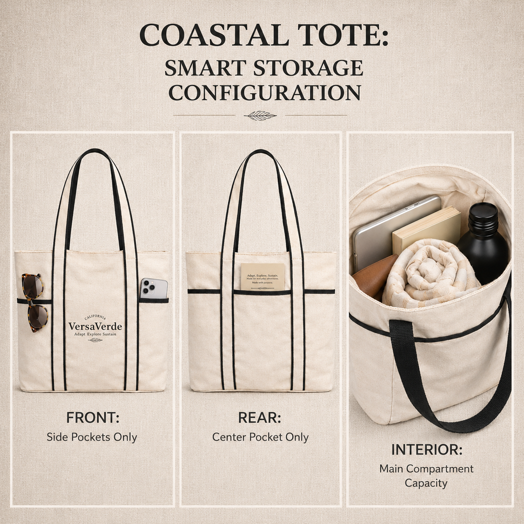 Coastal Day Eco Canvas Tote