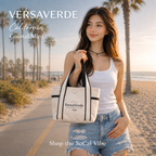 Coastal Day Mini Canvas Tote