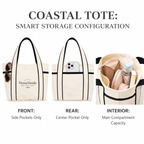 Coastal Day Mini Canvas Tote