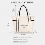 Coastal Day Mini Canvas Tote
