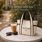 Coastal Day Mini Canvas Tote