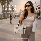 Coastal Day Mini Canvas Tote